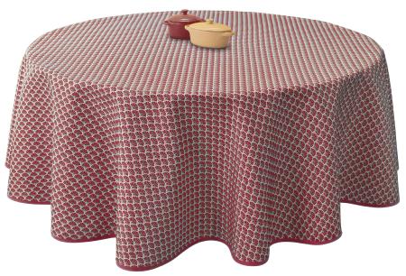 Nappe anti-taches <BR>Paon bordeaux