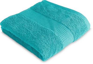 Serviette de Toilette 50 x 90 cm<BR>100% Coton - 450 gr/m2 - Bleu turquoise